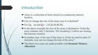 Dynamic Memory Allocation in C Programming