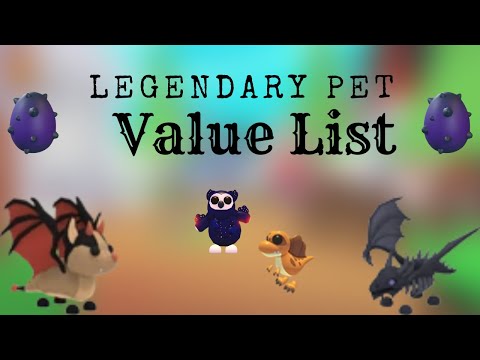Legendary Pets VALUE List in Adopt Me (Spring 2023) 