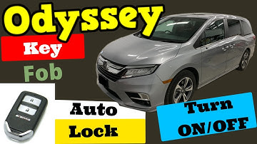 Honda Odyssey -- How to Turn On/Off Key Fob Distance Auto Lock 2018 2019 2020 2021 2022 2023