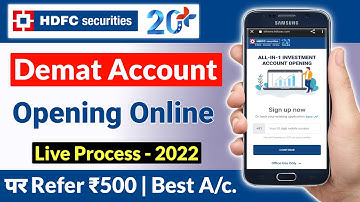 HDFC Securities Demat Account Opening Online 2022 | How To Open Demat Account in Hdfc Securities