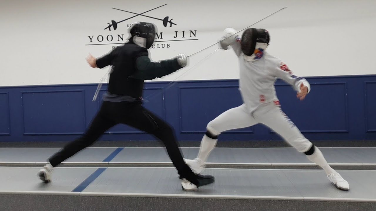 박상영 선수와 펜싱레슨. 엄청 빠릅니다. Rio Olympic Fencing epee winner Park's Lesson