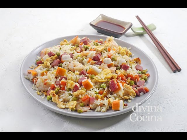 Arroz tres delicias chino - Receta de DIVINA COCINA