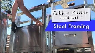 DIY Outdoor Kitchen Build, part one: Steel Framing
