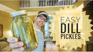 dill pickles easy homemade dill pickle recipe canning pickles the pickle dance