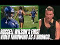 Russell Wilson's First Video Throwing As A Bronco Is ELECTRIC | Pat McAfee Reacts