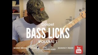 Video thumbnail of "The Gospel Bass Licks Vocabulary Vol 1 | Sire Marcus Miller V7 5 String bass"