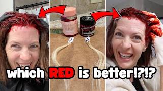 Red Hair Dye Comparison | Lime Crime Unicorn Hair Valentine vs Manic Panic Vampire Red