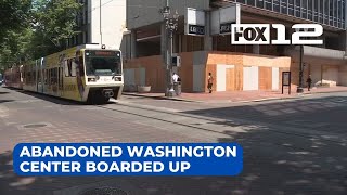 Downtown Portland’s ‘open air drug market’ now completely boarded up with plywood