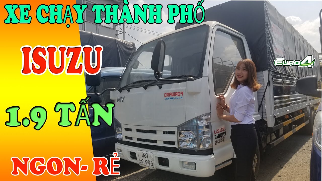 Xe tải Isuzu 1.9T thùng siêu dài 6m2 |Xe tải chạy thành phố 2020 - YouTube