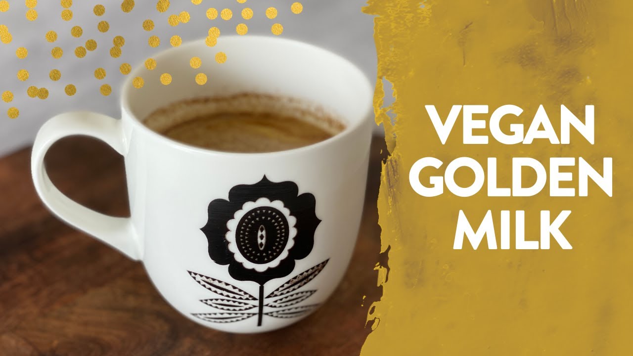 Anti-Stress Vegan Golden Milk With Turmeric - Turmeric Latte Recipe!