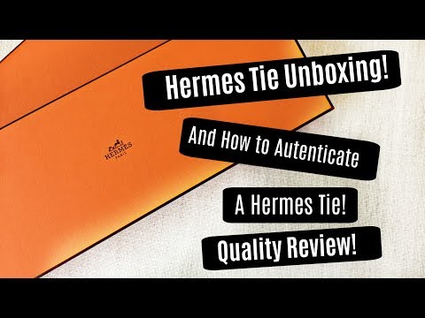 Hermes tie unboxing! Quality Review! + And How to Authenticate!