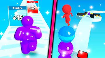 Tall Man Run Vs Stack Rider All Levels Android iOS Gameplay Walkthrough 4K Nr 8