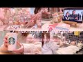 vlog | ピンク好き社会人のとことん自分を癒して整える4日間💐🎀✨スタバ/room/サンリオ