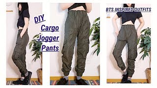 DIY Cargo Jogger Pants / BTS Inspired Outfits / MEN'S CLOTHES / ファッション / 옷만들기 / COSTURAㅣmadebyaya