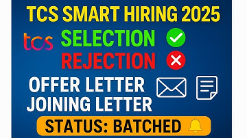 TCS Smart Hiring Result Update 🔥| OL | JL | Selection ✅ Rejection ❌ | Full Details | #tcs 