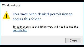 you have been denied permission to access this folder - windows 10 (100% working)