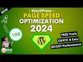 How to boost wordpress page speed optimization 2024  elementor and non elementor sites  free tools