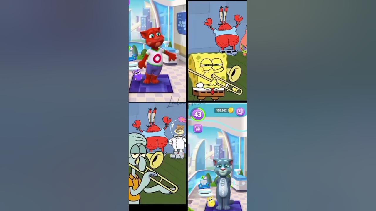blue and red Tom Timmy trumpet collabs #spongebob #memes #spongebobsquarepants #funny #troll #viral