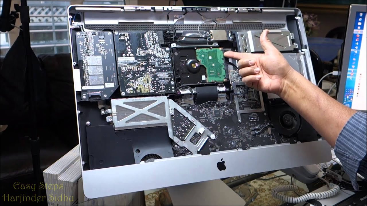 how to change hard drive for imac