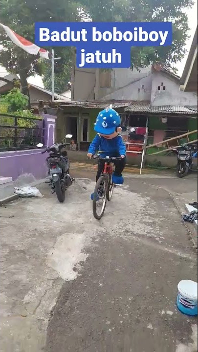 Badut boboiboy jatuh dari sepeda #shorts #fyp