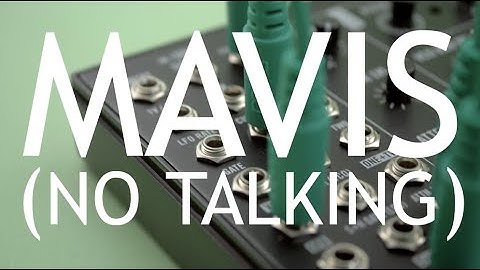 Moog Mavis Synthesizer - Sounds Only