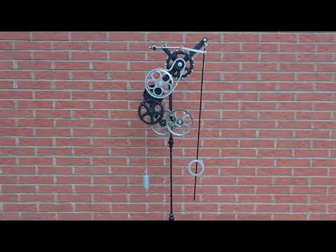 Mechanical pendulum clock - Kinetic sculpture