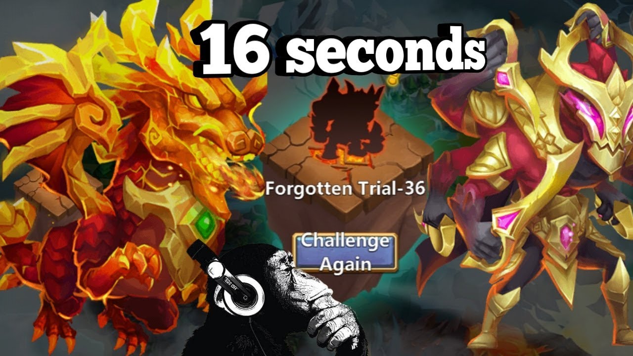 Forgotten Trial | 36 | 16 Seconds flat | Castle Clash