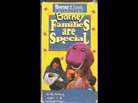 Barney: Families are Special 1995 VHS