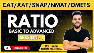 Ratio SessionI || Basic to Advanced || CAT & OMETs Preparation || CAT || By Udit Sir #cat_2023