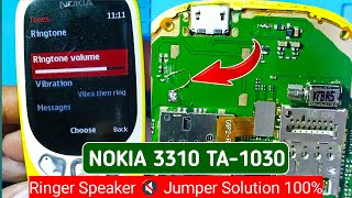 Nokia 3310 Ta-1030 | Ringer | Speaker ? | Jumper Ways | Nokia 3310 Speaker Not Working Solution