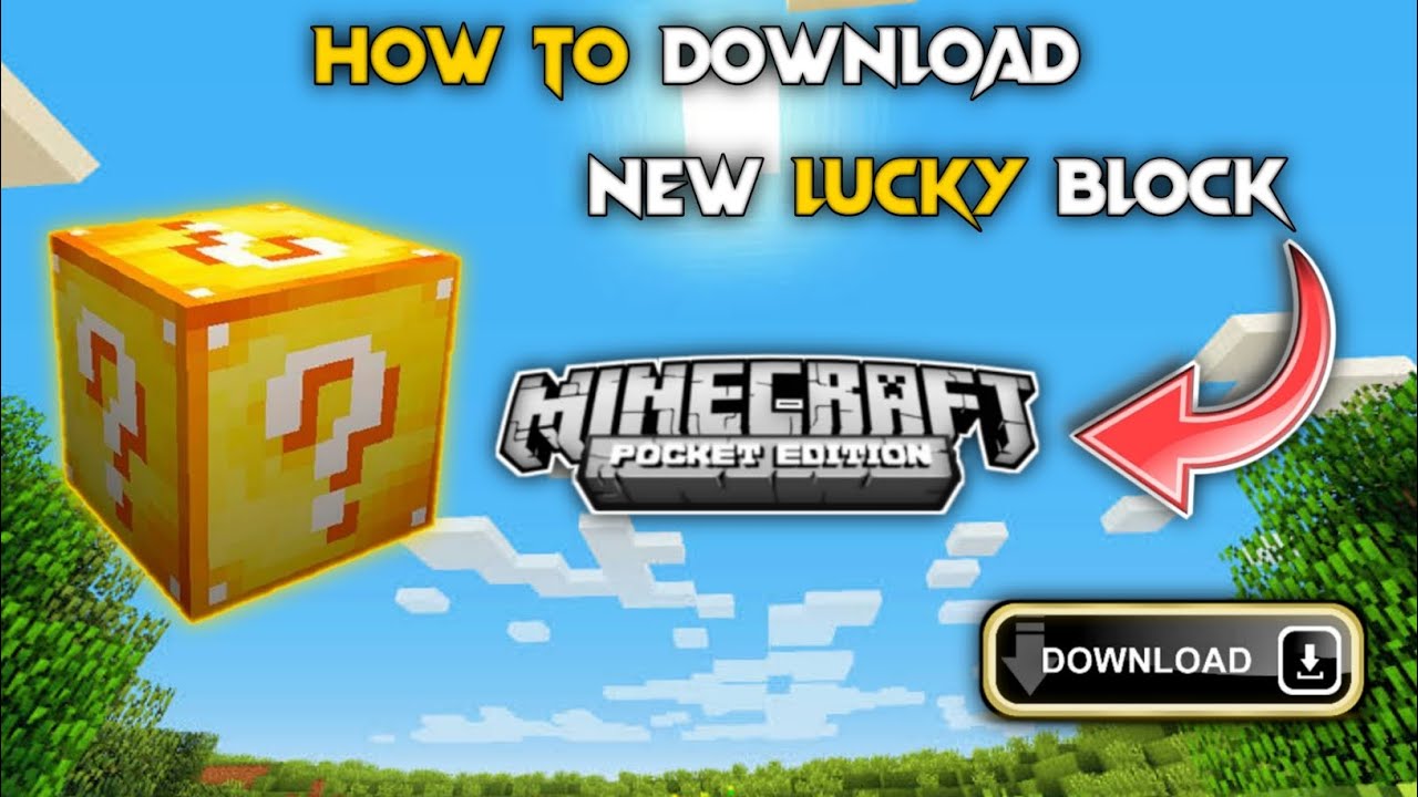 Lucky Block Mod(Addon)  Minecraft PE Bedrock Addons, Minecraft PE