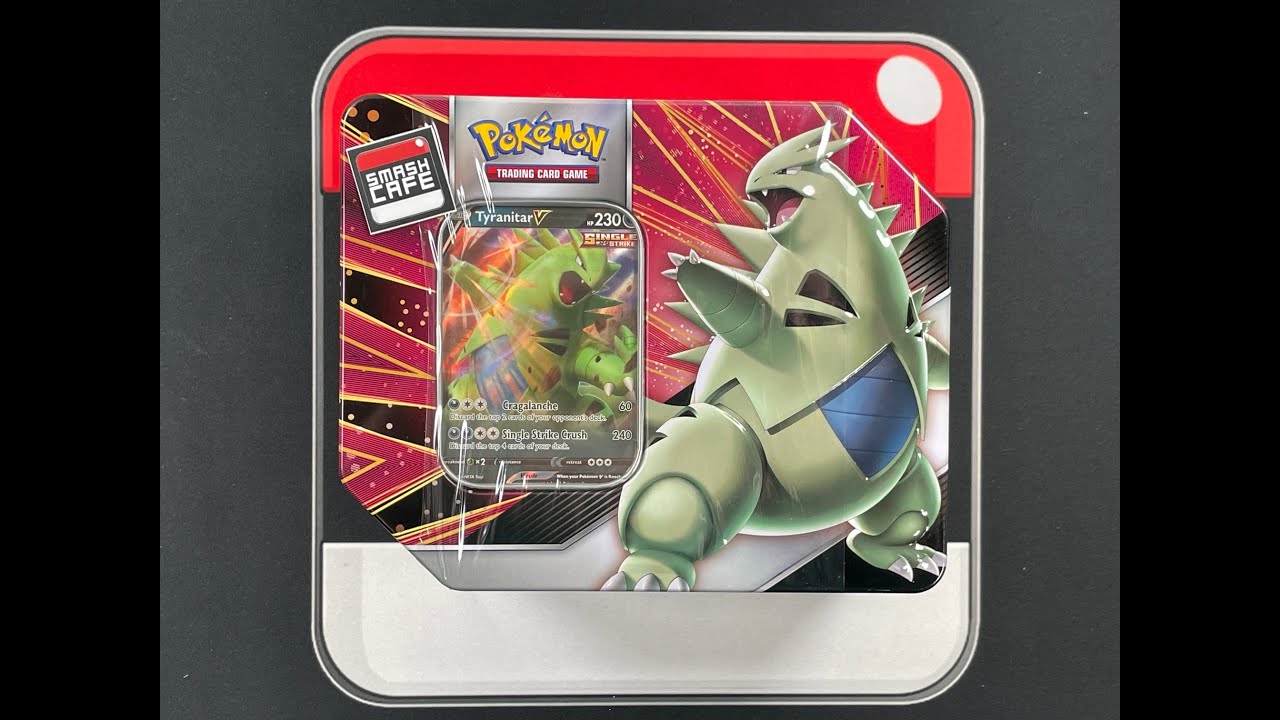 tyranitar v booster box Pokemon Lucario & V Heavy Hitters Premium Collection art depiction of Tyranitar that makes it a true standout piece Opening a Lucario & Tyranitar