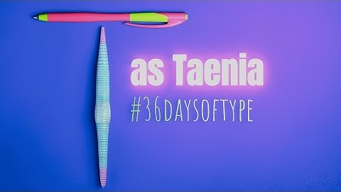 (Blender) - Animation nodes - 36daysoftype - T as Taenia