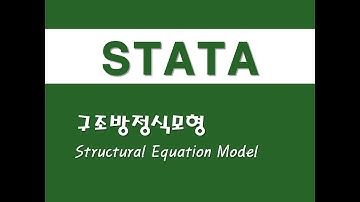 STATA를 활용한 고급통계 - (38) 구조방정식모형(SEM)(Structural Equation Model)