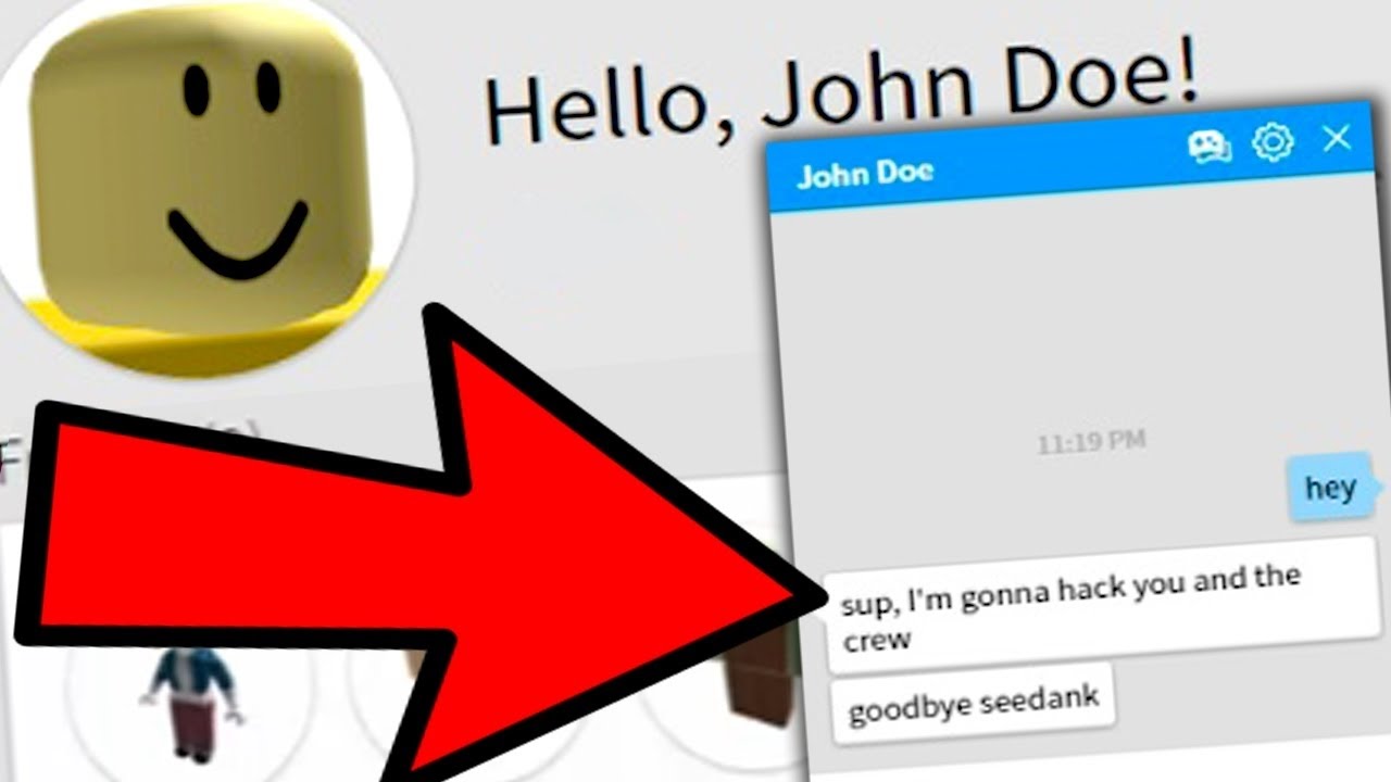 I Hacked Jhon Does Roblox Acount Ps Im Tired - 