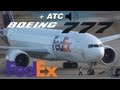 [EDDK+ATC] FEDEX 3 READY! | FedEx Boeing 777-200F takeoff 14L