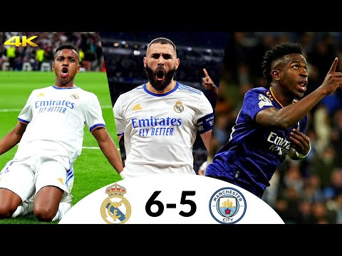 Real Madrid vs Manchester City (6-5) Arabic Commentary - 4K