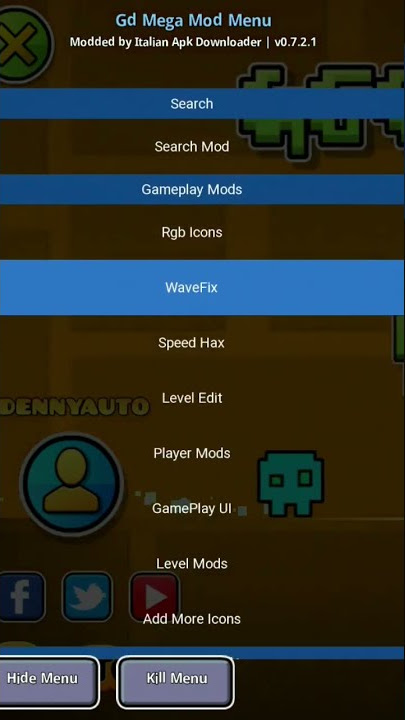 My gd mod menu by italian apk downloader #geometrydash #gd #trending
