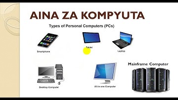 01  INTRODUCTION TO COMPUTER - UTANGULIZI WA KOMPYUTA