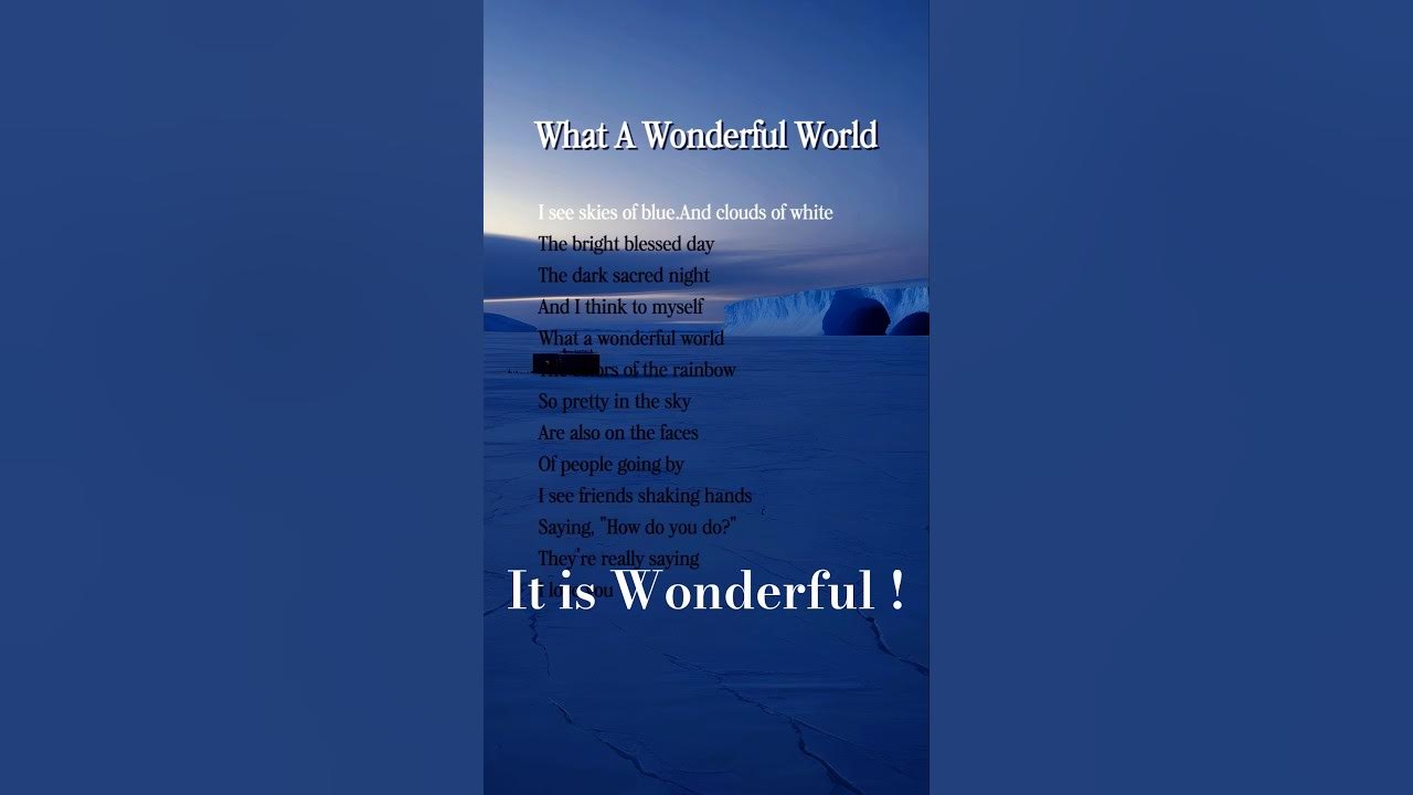 What a Wonderful World 🌎 | Louis Armstrong’s Timeless Beauty What a Wonderful World 🌎 | Louis Armstrong’s Timeless Beauty