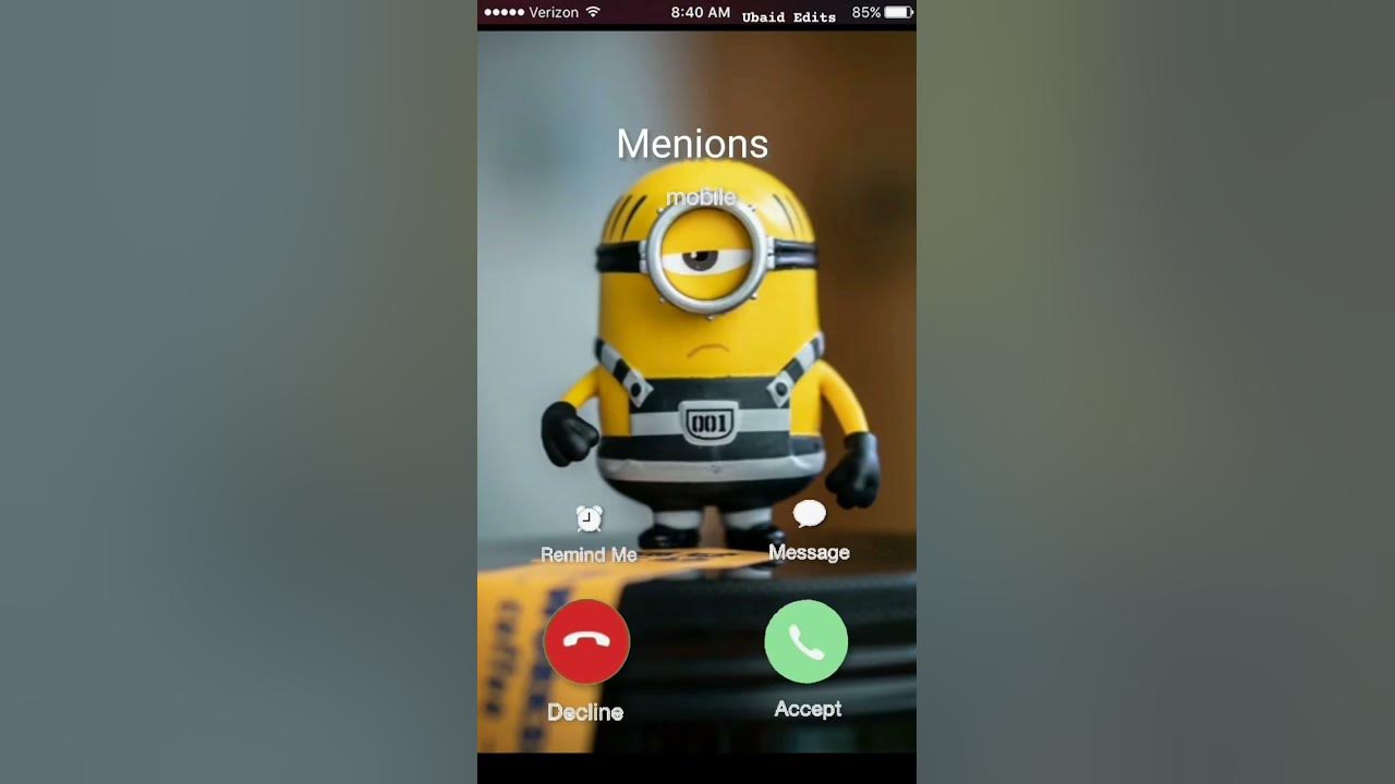Menions call me 🙀☎️ #minions #smartphone