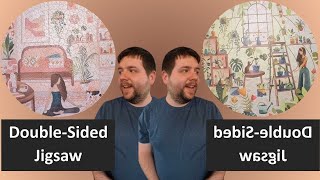 Taking on my first double-sided jigsaw puzzle