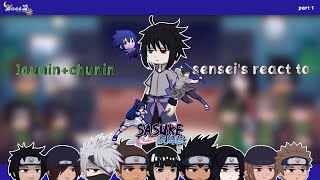 Jouninchunin Senseis React To Uchiha Sasuke Naruto React Canon Ship Part 12