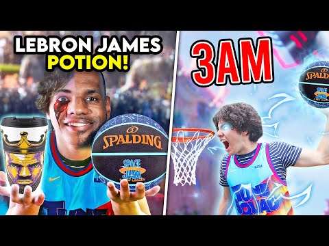 ORDERING THE LEBRON JAMES POTION FROM SPACE JAM 2 AT 3AM!! (I DUNKED IN REAL LIFE)