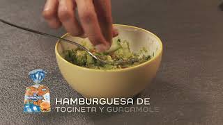 Hamburguesa de Tocineta y Guacamole