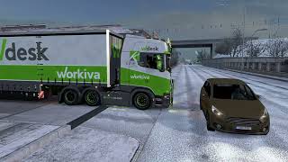 ETS2 (v1.30) - new scania S730 V8 Sound   interior   combo skin | Frosty winter !