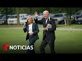 Biden se enfrentó a una cigarra antes de su viaje a Europa | Noticias Telemundo