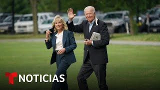 Biden se enfrentó a una cigarra antes de su viaje a Europa | Noticias Telemundo