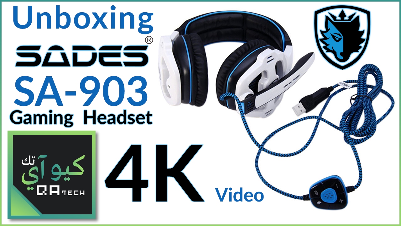 5qatech Unboxing 4k Sades Sa 903 7 1 Surround Gaming Headset Youtube