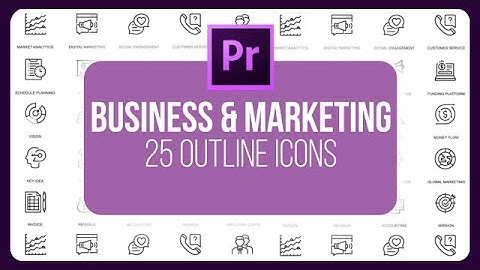 Business And Marketing - 25 Outline Animated Motion Graphics Templates